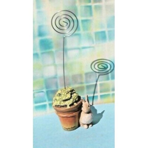 Marjolein Bastin Note Card/ Recipe/Photo Holder Bunny RABBIT - Picture 2 of 10
